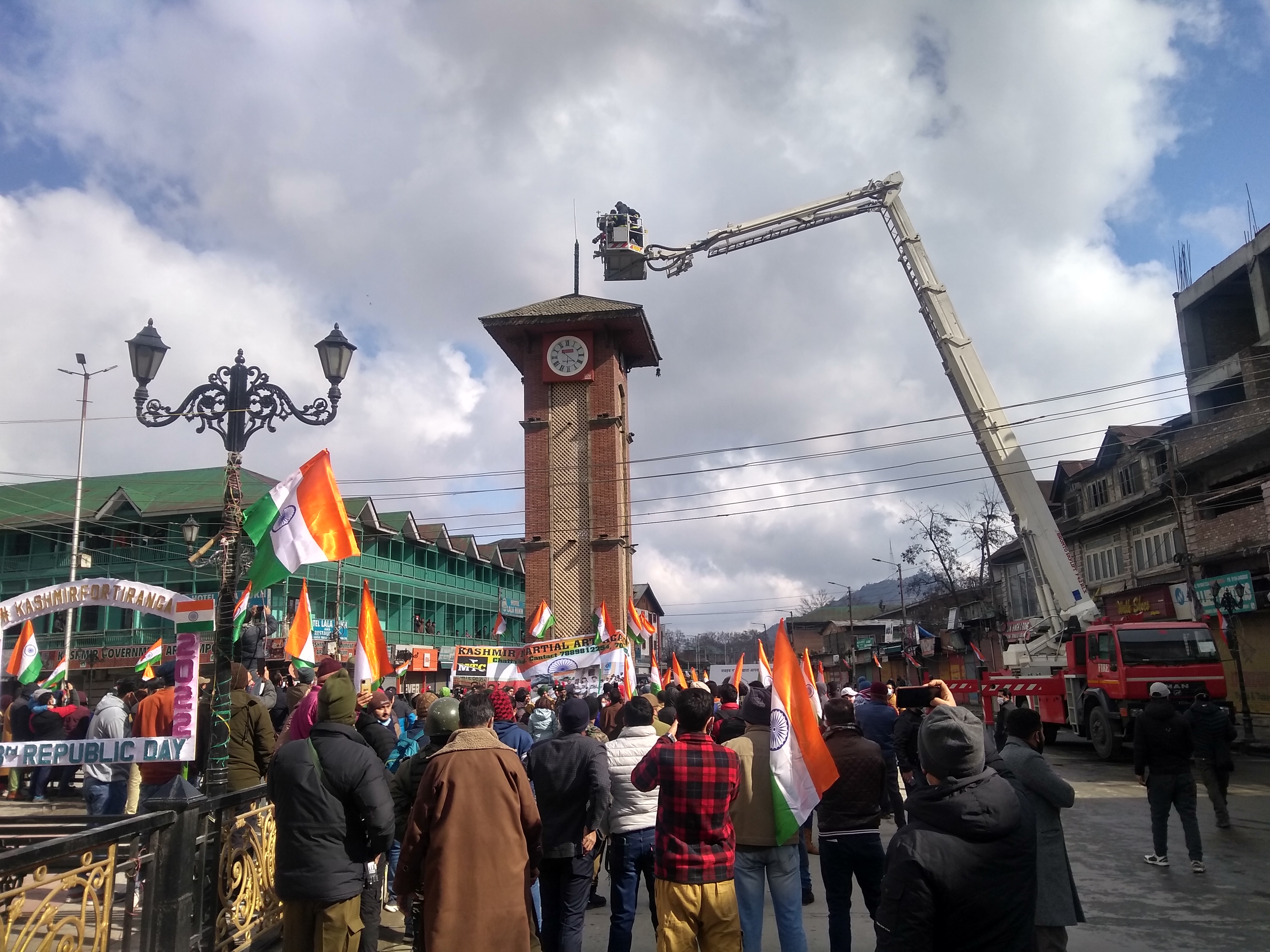 Guruji, Babaji, and the Tricolour at Lal Chowk